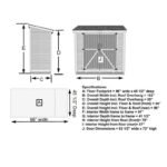 8' x 4' SpaceSaver Storage Shed - Double Doors - Image 20