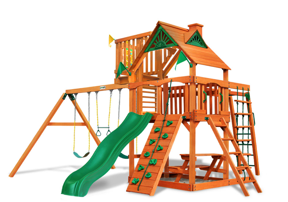 6040_source_1699303515 Navigator w/ Sky Loft Swing Set - Image 1