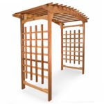 8' Cedar Walk-Through Garden Arbor