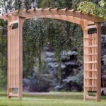 8' Cedar Walk-Through Garden Arbor - Image 4