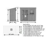 8' x 4' GardenSaver Storage Shed - Single Door - Image 13