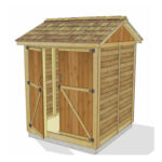 6' x 6' Maximizer Cedar Storage Shed - Image 14
