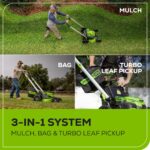 60V 25" Cordless Battery Dual Blade Self-Propelled Lawn Mower w/ Two (2) 4.0Ah Batteries & Dual-Port Charger - Image 9