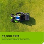 60V 42" Cordless Battery CrossoverT Riding Lawn Mower + Bagger, (6) 8.0 Ah Batteries and (3) Dual-Port Turbo Chargers - Image 11
