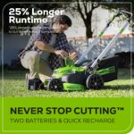 60V 25" Cordless Battery Dual Blade Self-Propelled Lawn Mower w/ Two (2) 4.0Ah Batteries & Dual-Port Charger - Image 3