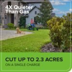 60V 30" CrossoverT Riding Lawn Tractor, Bagger Included, (4) 8.0 Ah (1) 20.0Ah Batteries and 600-Watt Charger - Image 6