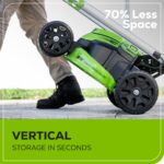 60V 25" Cordless Battery Dual Blade Self-Propelled Lawn Mower w/ Two (2) 4.0Ah Batteries & Dual-Port Charger - Image 6