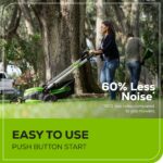 60V 25" Cordless Battery Dual Blade Self-Propelled Lawn Mower w/ Two (2) 4.0Ah Batteries & Dual-Port Charger - Image 7