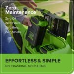 60V 30" CrossoverT Riding Lawn Tractor, Bagger Included, (4) 8.0 Ah (1) 20.0Ah Batteries and 600-Watt Charger - Image 10