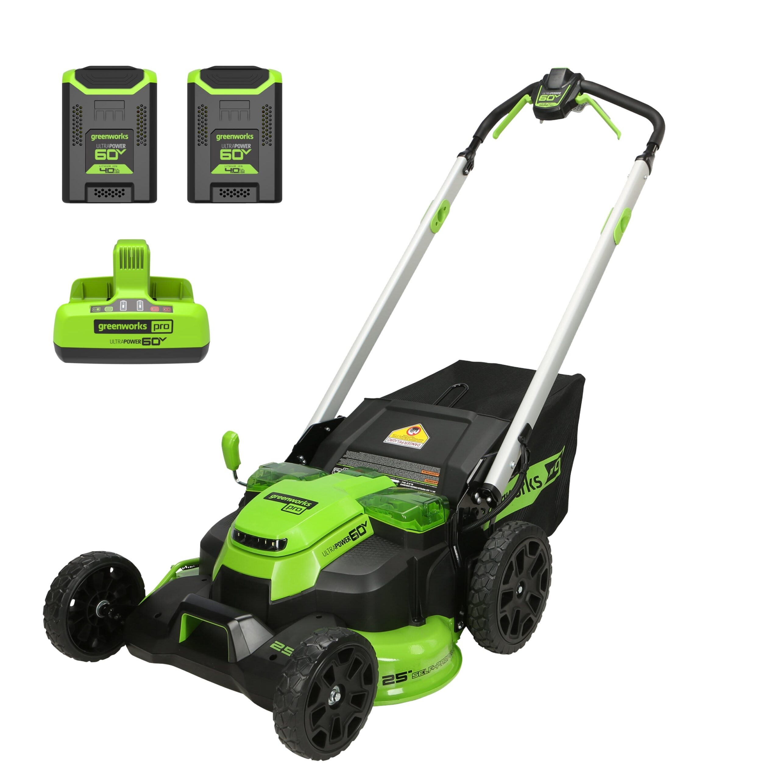 ATFGWTKit-1_1e41dc57-05b9-41fa-ae5a-d2829a6587f6 60V 25" Cordless Battery Dual Blade Self-Propelled Lawn Mower w/ Two (2) 4.0Ah Batteries & Dual-Port Charger - Image 1