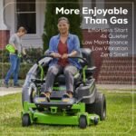 60V 42" Electric CrossoverZ Zero Turn Mower with (4) 8 Ah Batteries and (2) Dual-Port Turbo Chargers - Image 12