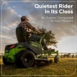 60V 42" Electric CrossoverZ Zero Turn Mower with (4) 8 Ah Batteries and (2) Dual-Port Turbo Chargers - Image 13