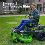 60V 42” Electric CrossoverZ Zero Turn Mower with (6) 8 Ah Batteries and (3) Dual Port Turbo Chargers - Image 13