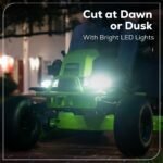 60V 42" Cordless Battery CrossoverT Riding Lawn Mower, (4) 8.0 Ah Batteries and (2) Dual-Port Turbo Chargers - Image 15