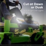 60V 42" Electric CrossoverZ Zero Turn Mower with (4) 8 Ah Batteries and (2) Dual-Port Turbo Chargers - Image 16