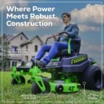 60V 42" Electric CrossoverZ Zero Turn Mower with (4) 8 Ah Batteries and (2) Dual-Port Turbo Chargers - Image 17