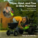 60V 42" Cordless Battery CrossoverT Riding Lawn Mower, (4) 8.0 Ah Batteries and (2) Dual-Port Turbo Chargers - Image 17