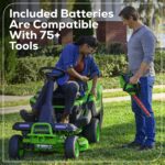 60V 30” CrossoverT Riding Lawn Tractor with (2) 8.0 Ah, (2) 4.0 Ah Batteries & 600-Watt Charger - Image 17