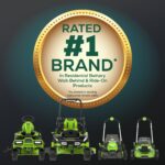 60V 30" CrossoverT Riding Lawn Tractor with (4) 8.0 Ah Batteries and 600-Watt Charger - Image 15
