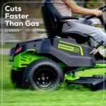 60V 42" Cordless Battery CrossoverT Riding Lawn Mower: (6) 8.0 Ah Batteries and (3) Dual-Port Turbo Chargers - Image 14