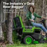 60V 30” CrossoverT Riding Lawn Tractor with (2) 8.0 Ah, (2) 4.0 Ah Batteries & 600-Watt Charger - Image 9