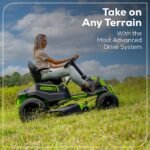 60V 42" Cordless Battery CrossoverT Riding Lawn Mower, (4) 8.0 Ah Batteries and (2) Dual-Port Turbo Chargers - Image 10