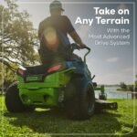 60V 42" Electric CrossoverZ Zero Turn Mower with (4) 8 Ah Batteries and (2) Dual-Port Turbo Chargers - Image 11