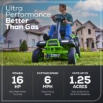 60V 30” CrossoverT Riding Lawn Tractor with (2) 8.0 Ah, (2) 4.0 Ah Batteries & 600-Watt Charger - Image 5