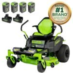 60V 42" Electric CrossoverZ Zero Turn Mower with (4) 8 Ah Batteries and (2) Dual-Port Turbo Chargers - Image 3