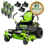 60V 42” Electric CrossoverZ Zero Turn Mower with (6) 8 Ah Batteries and (3) Dual Port Turbo Chargers - Image 21