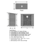 6' x 3' Patio Garden Shed - Image 21