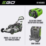 EGO LM2156SP 21" SELECT CUT Flagship SP lawn mower kit (G3 10.0Ah Battery, 700W charger, 1200W motor) - Image 4