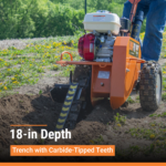 Brave BRPT18 18" Trencher Shark Chain w/ Honda GX200 Engine - Image 4