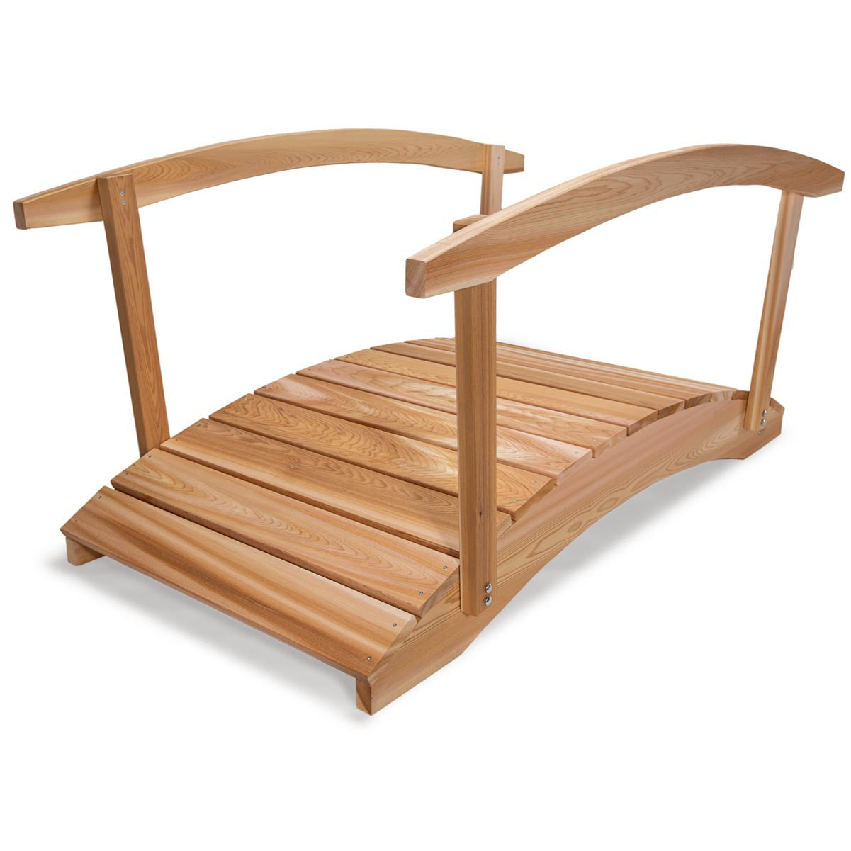 Handrail_Side_Rail_6_Cedar_Bridge_1__65847.1765244271.1280.1280 6' Cedar Garden Bridge & Handrails - Image 1