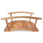 6' Cedar Garden Bridge & Handrails - Image 2