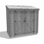 8' x 4' SpaceSaver Storage Shed - Double Doors - Image 19