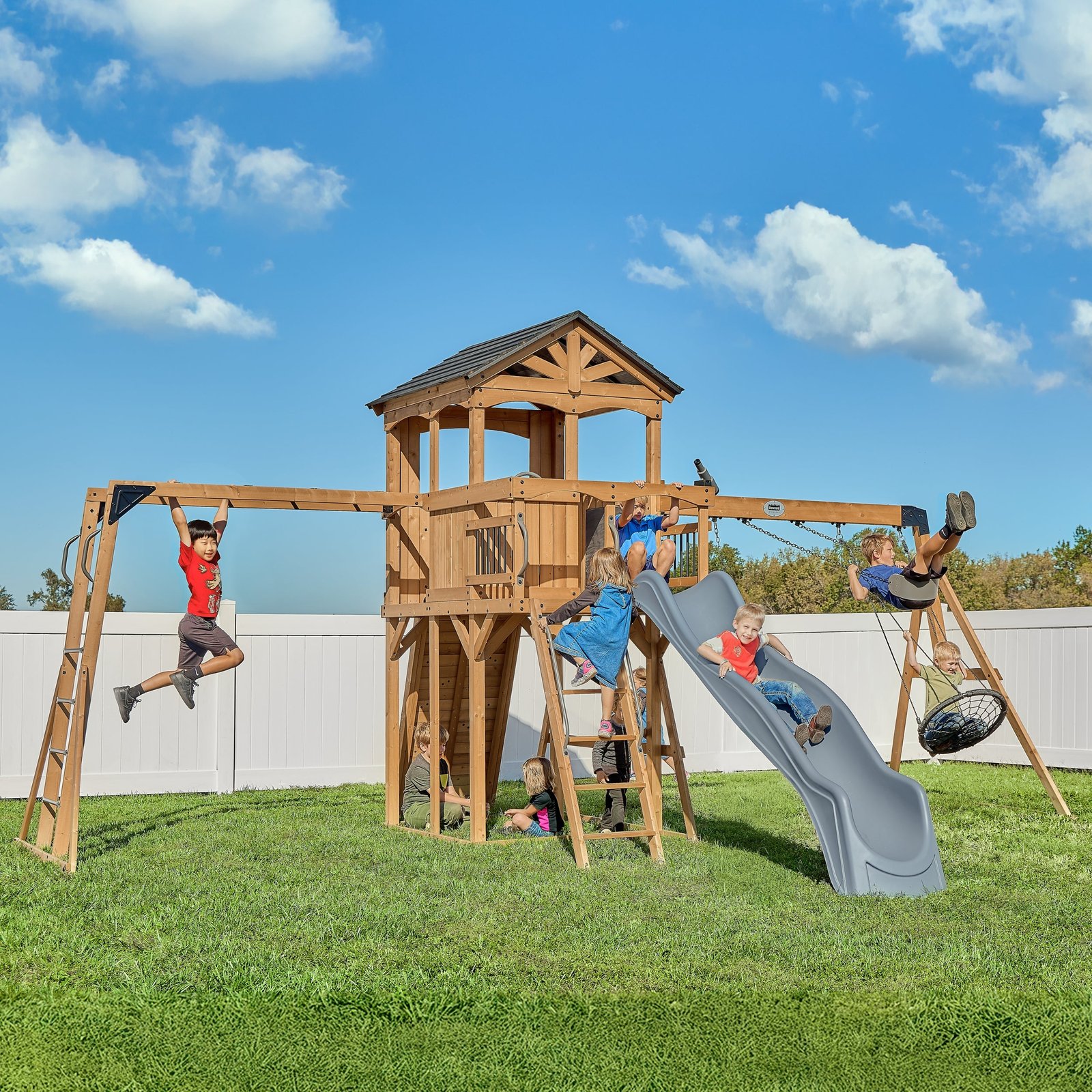 Dover Bay Swing Set with Monkey Bars - Image 1
