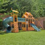 Bear Cave Lodge Swing Set - Installation Available - Image 4