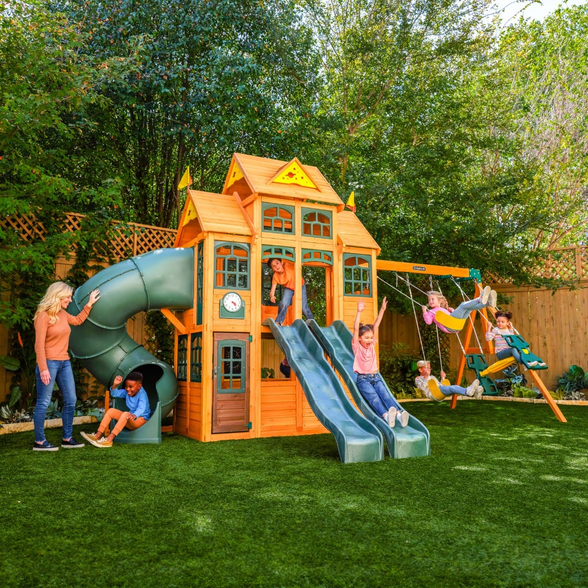 f24930_rsm_1_3 Falcon Ridge Swing Set - Installation Available - Image 1