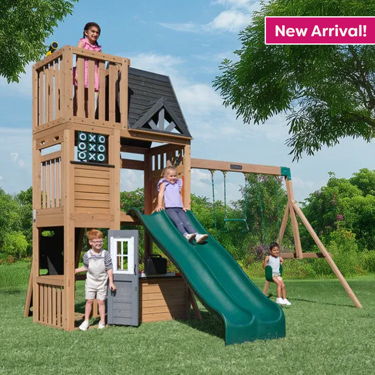 new-arrival2 Parkwood Post Swing Set - Installation Available - Image 1