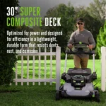 POWER+ Mower 30" Super Composite Deck with Dual Motors Kit (Two 6Ah Batteries) - Image 2