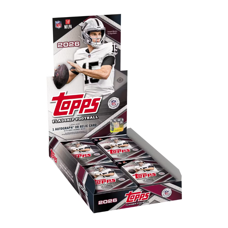 resizingforshopify_21_9fdf92da-04c5-433a-aca1-e7a4ecaa9cc7 2026 Topps Flagship Football Hobby Box - Image 1