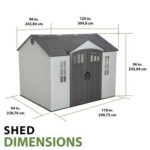 Lifetime 10 x 8 ft. Storage Shed - 60243 - Image 9