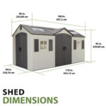 Lifetime 15 x 8 ft. Outdoor Shed - 60079 - Image 13