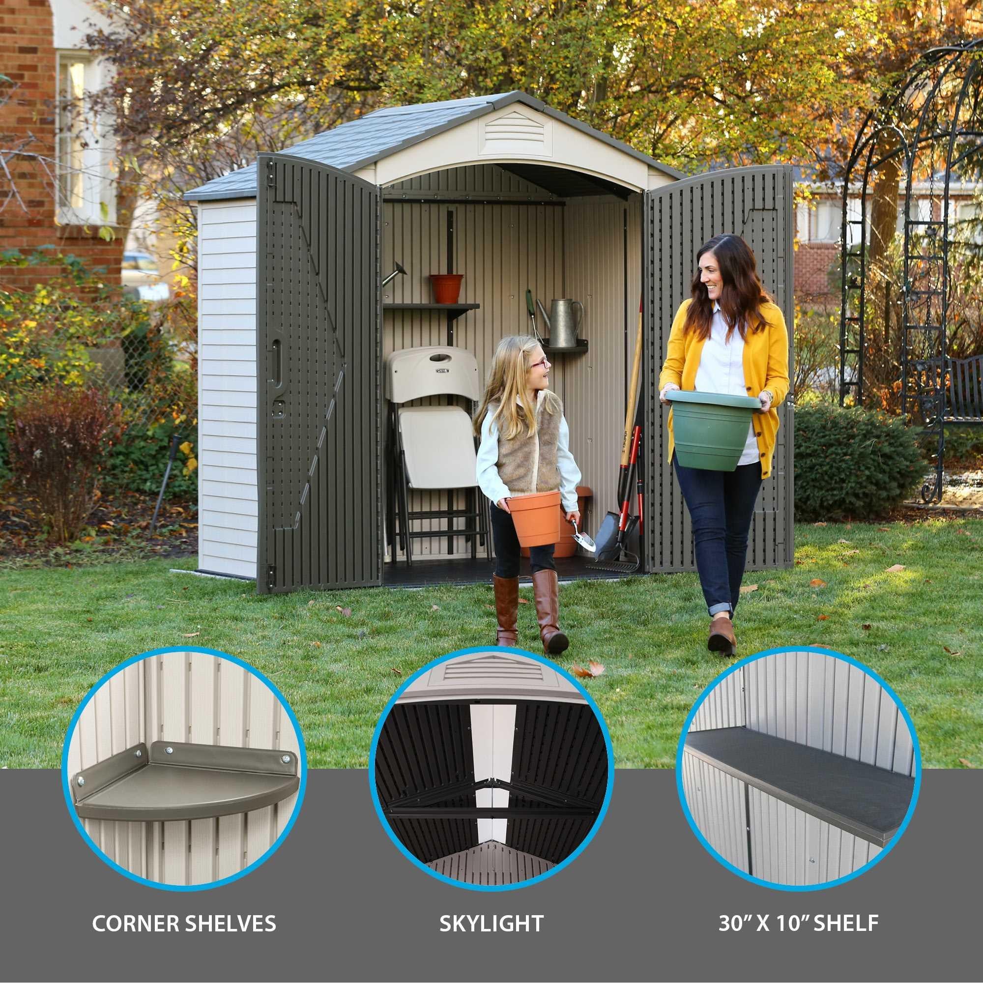 Lifetime 7 Ft. X 4.5 Ft. Outdoor Storage Shed - 60057 - Image 6
