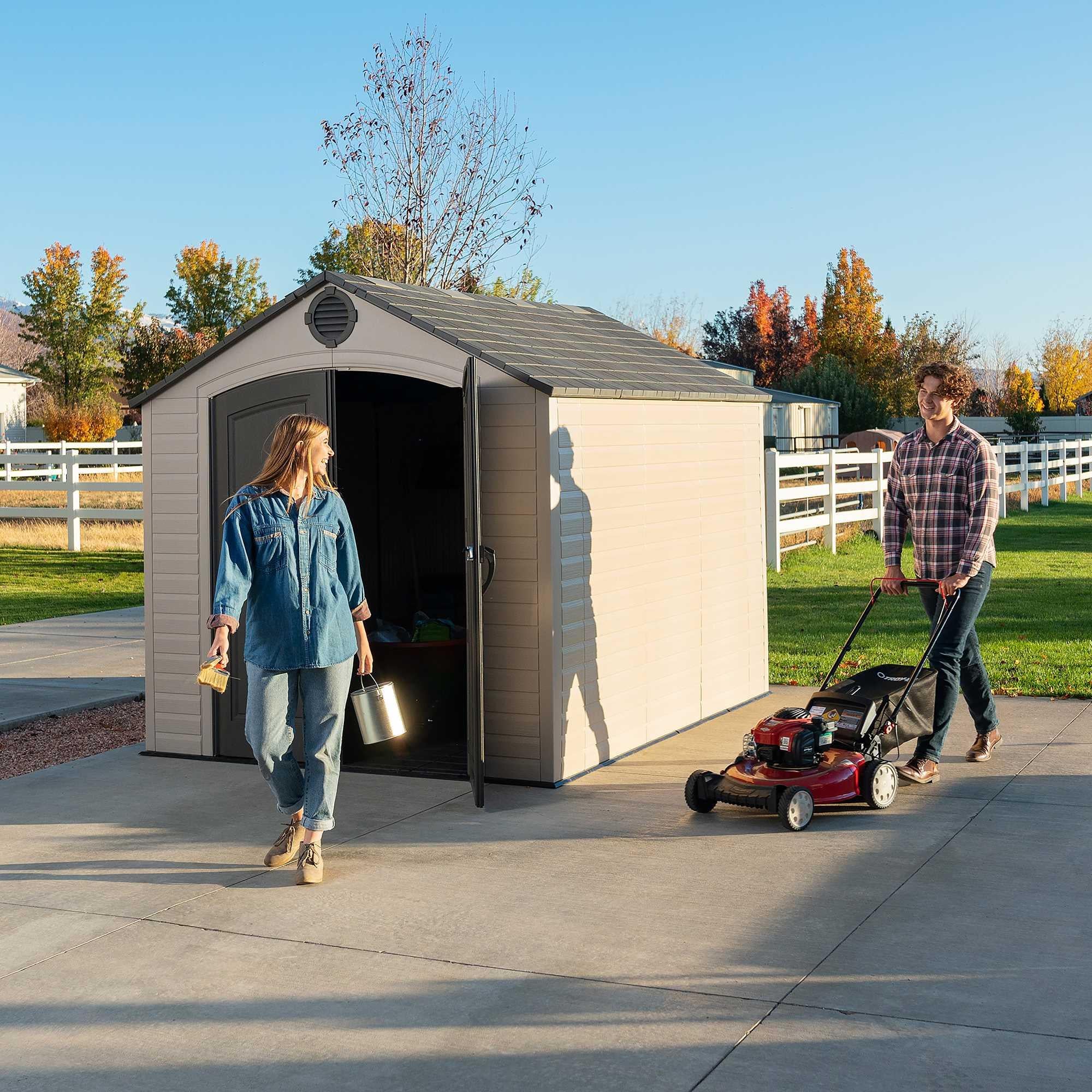 Lifetime 8 Ft. X 10 Ft. Outdoor Storage Shed - 60371 - Image 6