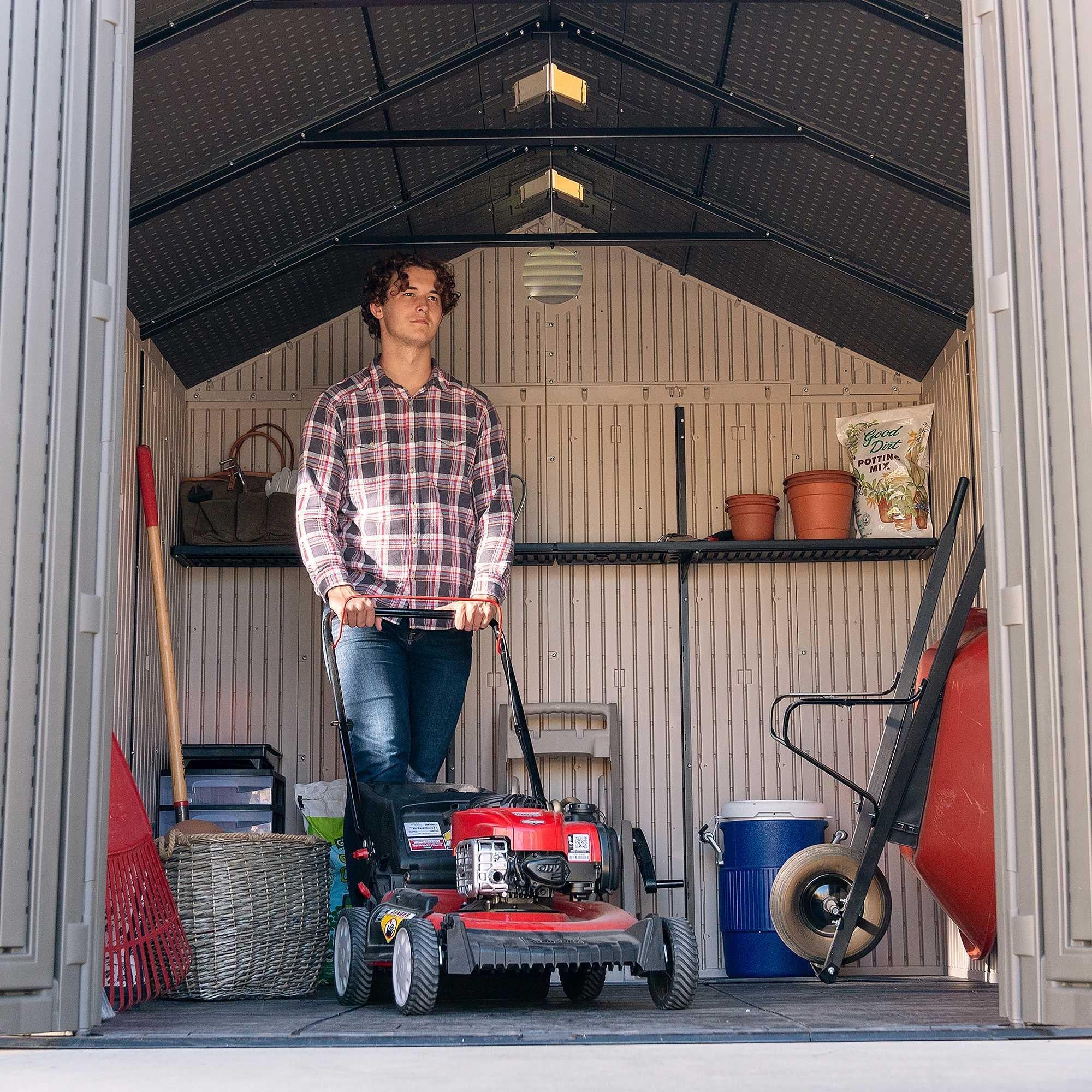 Lifetime 8 Ft. X 10 Ft. Outdoor Storage Shed - 60371 - Image 4