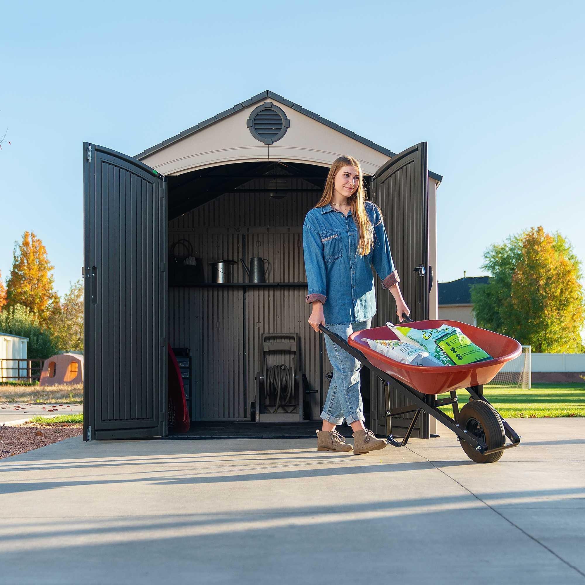 Lifetime 8 Ft. X 10 Ft. Outdoor Storage Shed - 60371 - Image 3