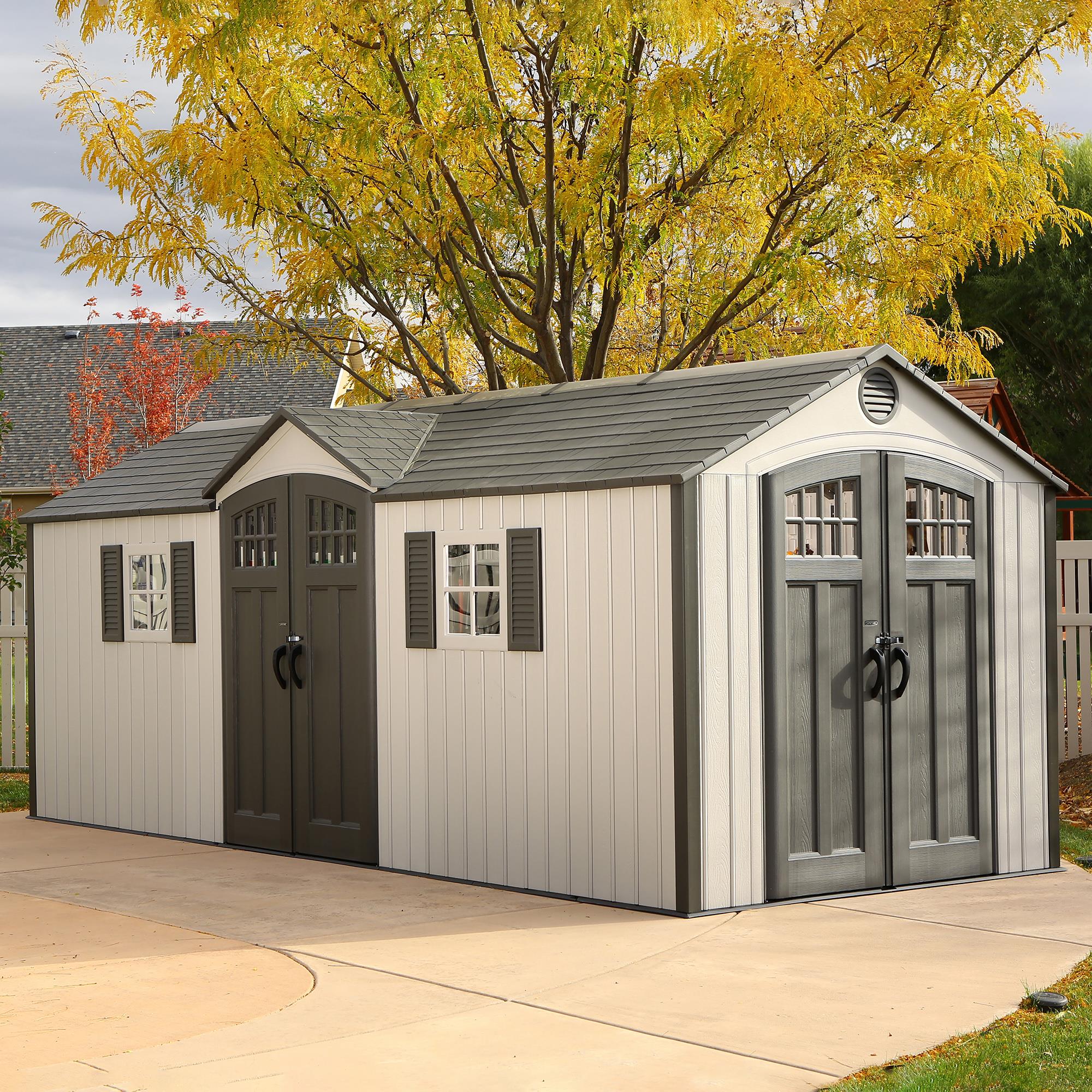 Lifetime 20 Ft. x 8 Ft. Outdoor Storage Shed - 60127 - Image 16
