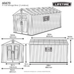 Lifetime 8 ft x 20 ft Outdoor Storage Shed - 60470 - Image 21